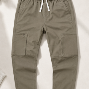 Men's Korean-Inspired Cargo Joggers – Contemporary Comfort Fit